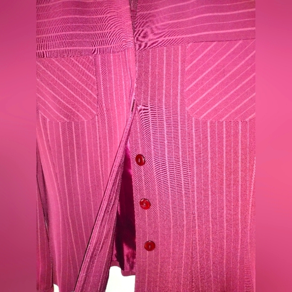 BRAND NEW Larry Levine Suits Pinstripe Shirt-Style Blazer - Picture 2 of 6